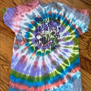 Colorful Tie-Dye Graphic T-Shirt